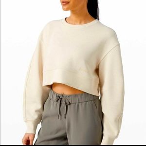 Lululemon Soft Ambitions Cropped Crew Sweater